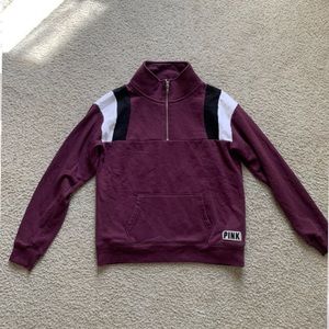 PINK by Victoria’s Secret 3/4 zip purple pullover